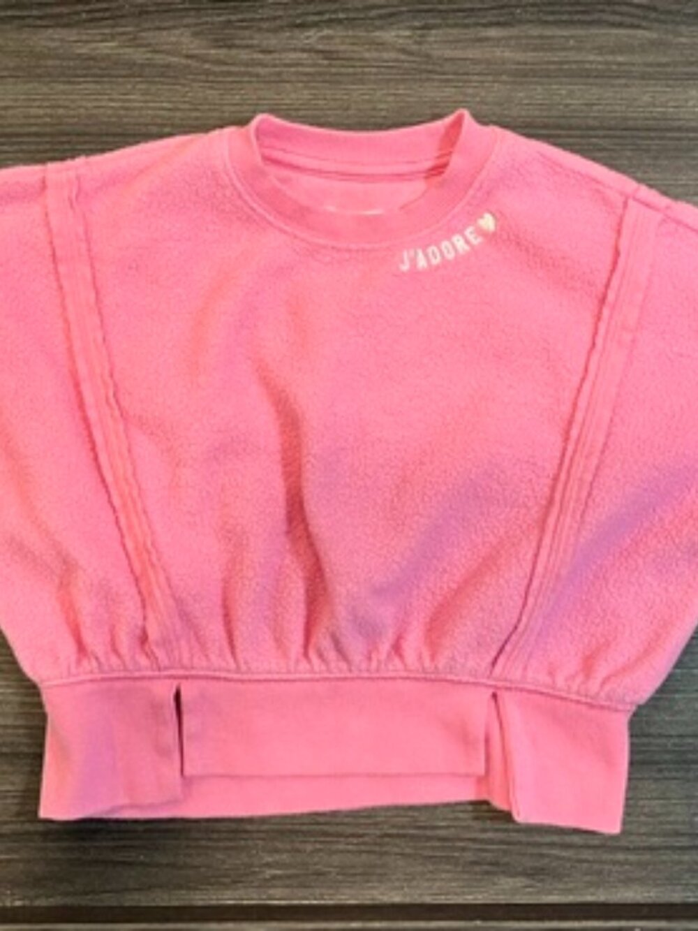 Grayson Mini Girls Pink J'Adore Pullover Sweater 2T